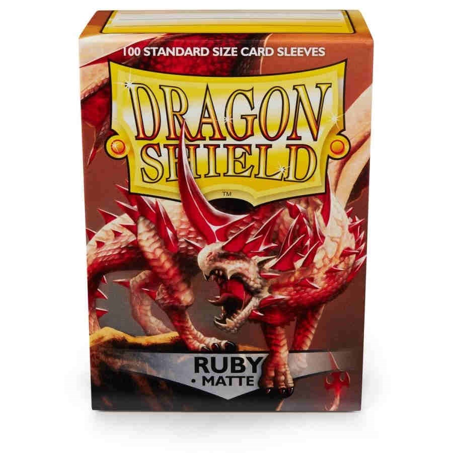 Dragon Shield Matte Sleeves Ruby 100 Pack Dragon Shield Card   184419 