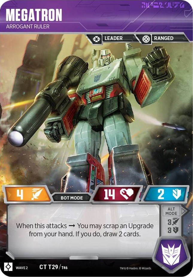 Megatron - Arrogant Ruler - Rise of the Combiners - Transformers TCG