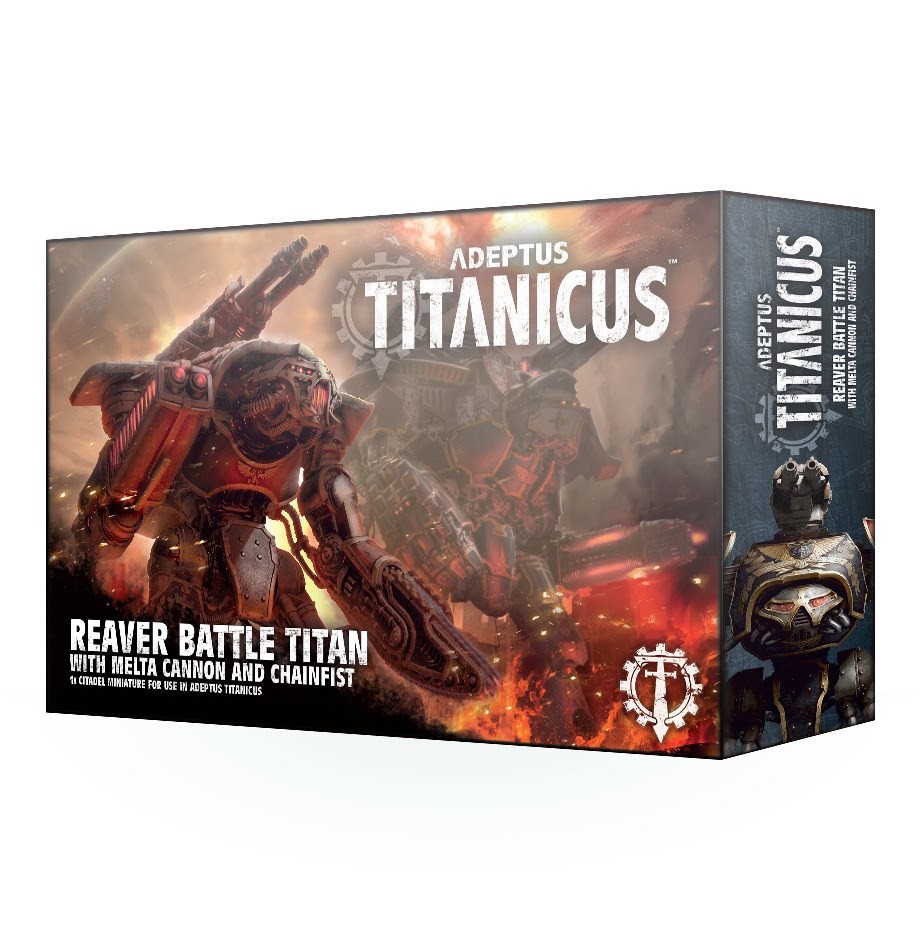 Warhammer 40K Adeptus Titanicus Reaver Battle titan w/ Metal Cannon and Chainfist
