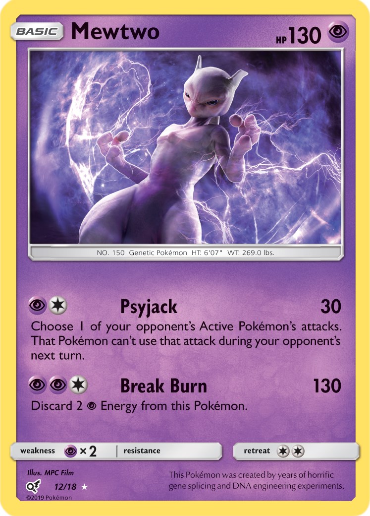 Pokemon cards-MEWTWO mew two Pokemon card Super value