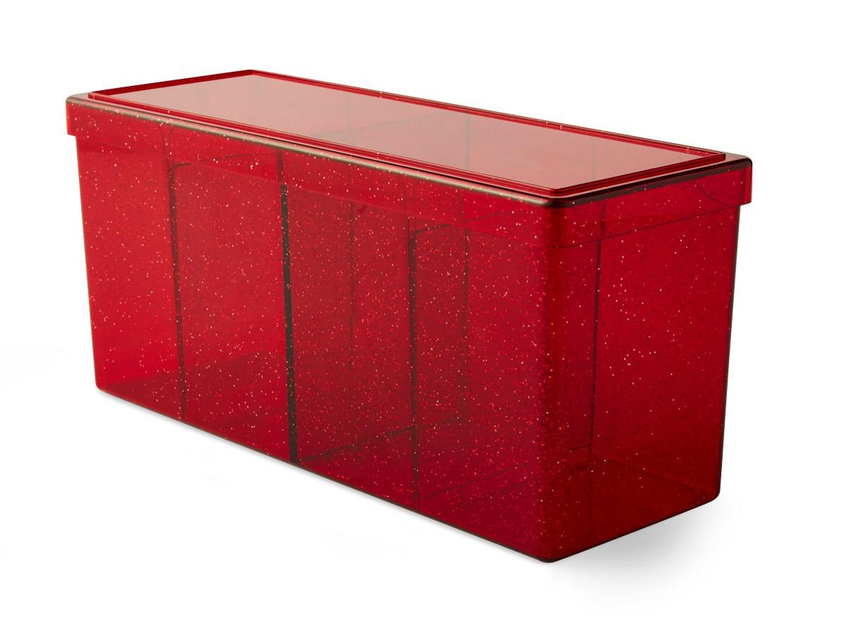 Dragon Shield Storage Box with 4 compartments Ruby (Holds 270