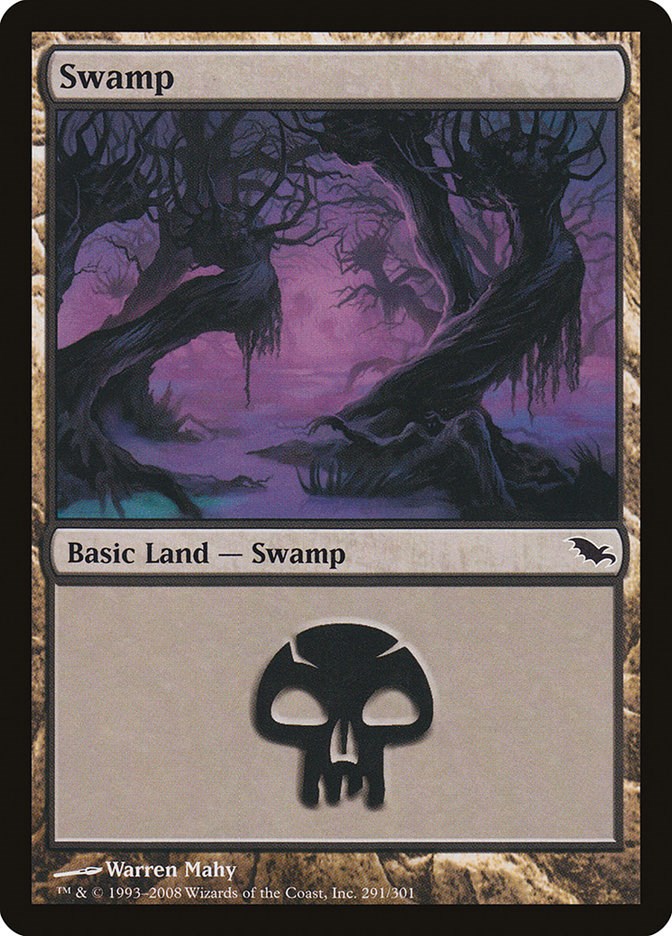 Swamp Near Mint Foil English Magic Card Time Spiral MTG TCG 291 