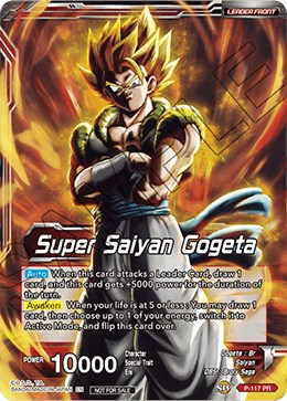 SSR Gogeta Blue Dragon Ball Trading Cards CCG