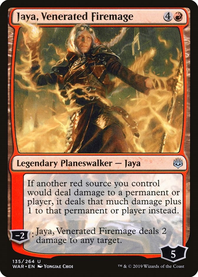 Jaya, Venerated Firemage - War of the Spark - Magic: The Gathering