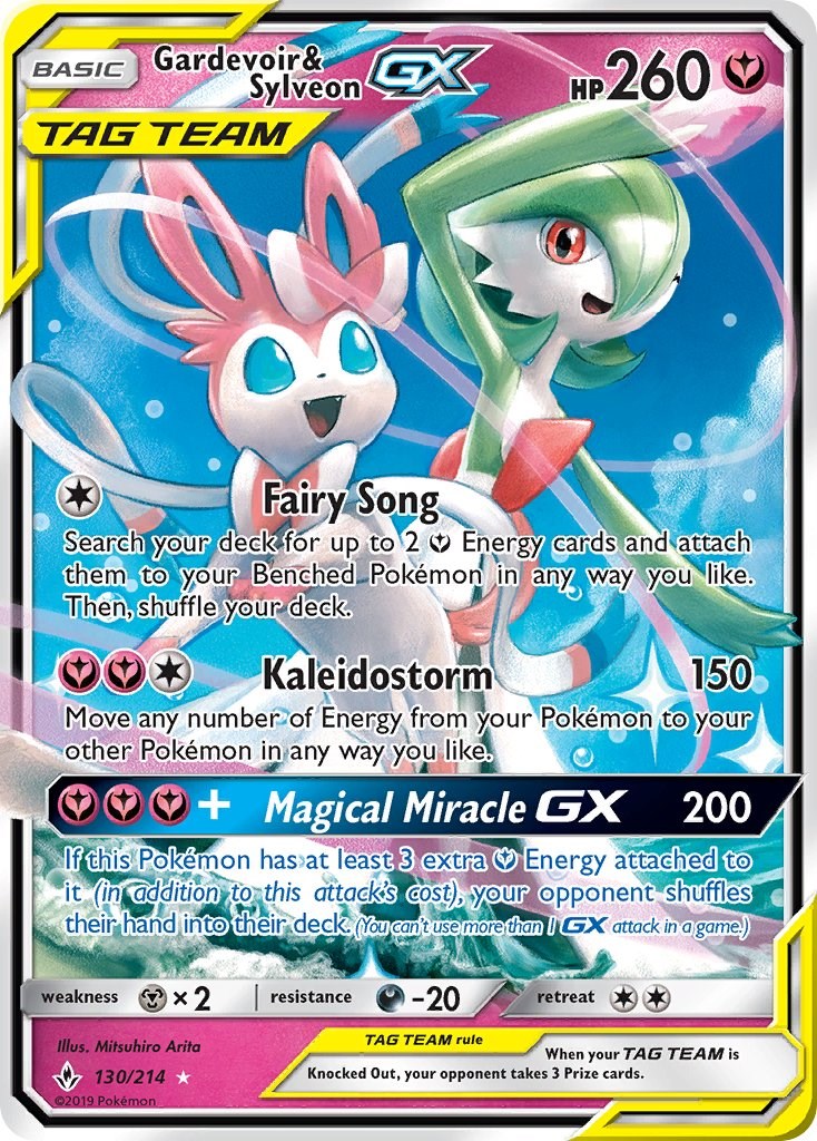 Gardevoir & Sylveon GX - SM - Unbroken Bonds - Pokemon