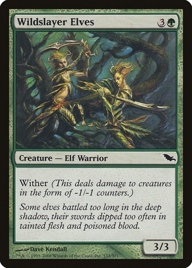 Wildslayer Elves - Shadowmoor - Magic: The Gathering