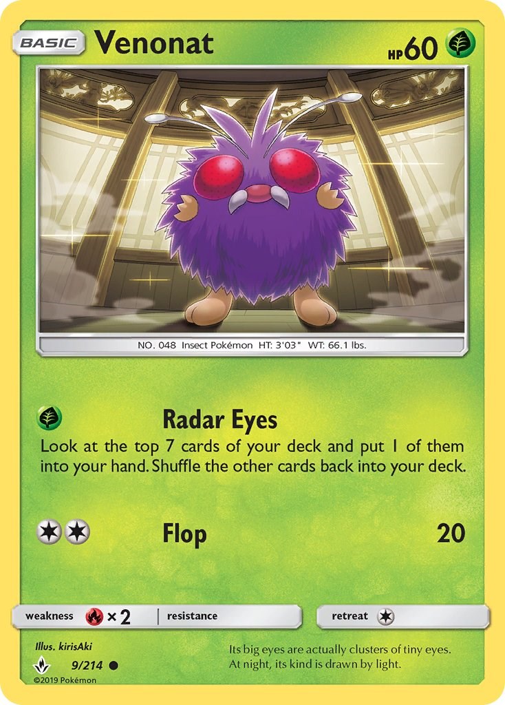 Venonat card artwork