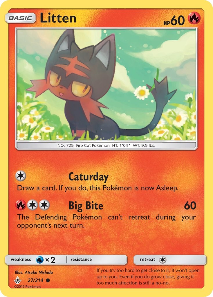 Litten card artwork