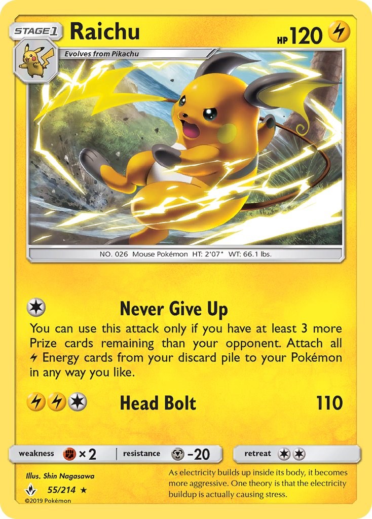 Raichu card artwork