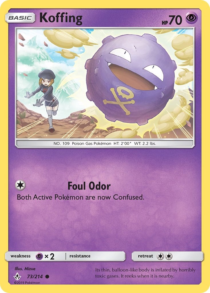 Koffing card artwork
