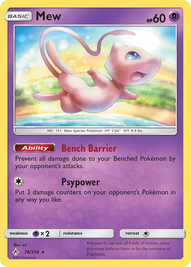 Card Pokémon Mew Foil