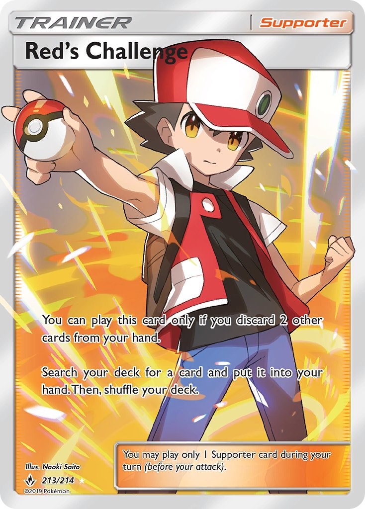 Red's Challenge (Full Art) SM - Unbroken Bonds - Pokemon