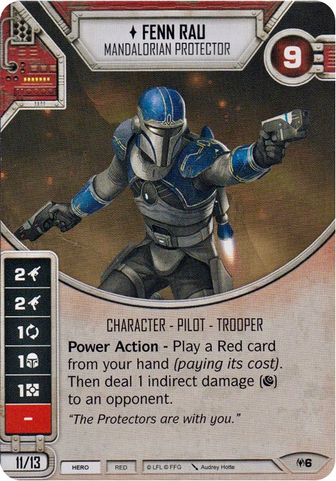 Fenn Rau - Mandalorian Protector - Allies of Necessity - Star Wars: Destiny