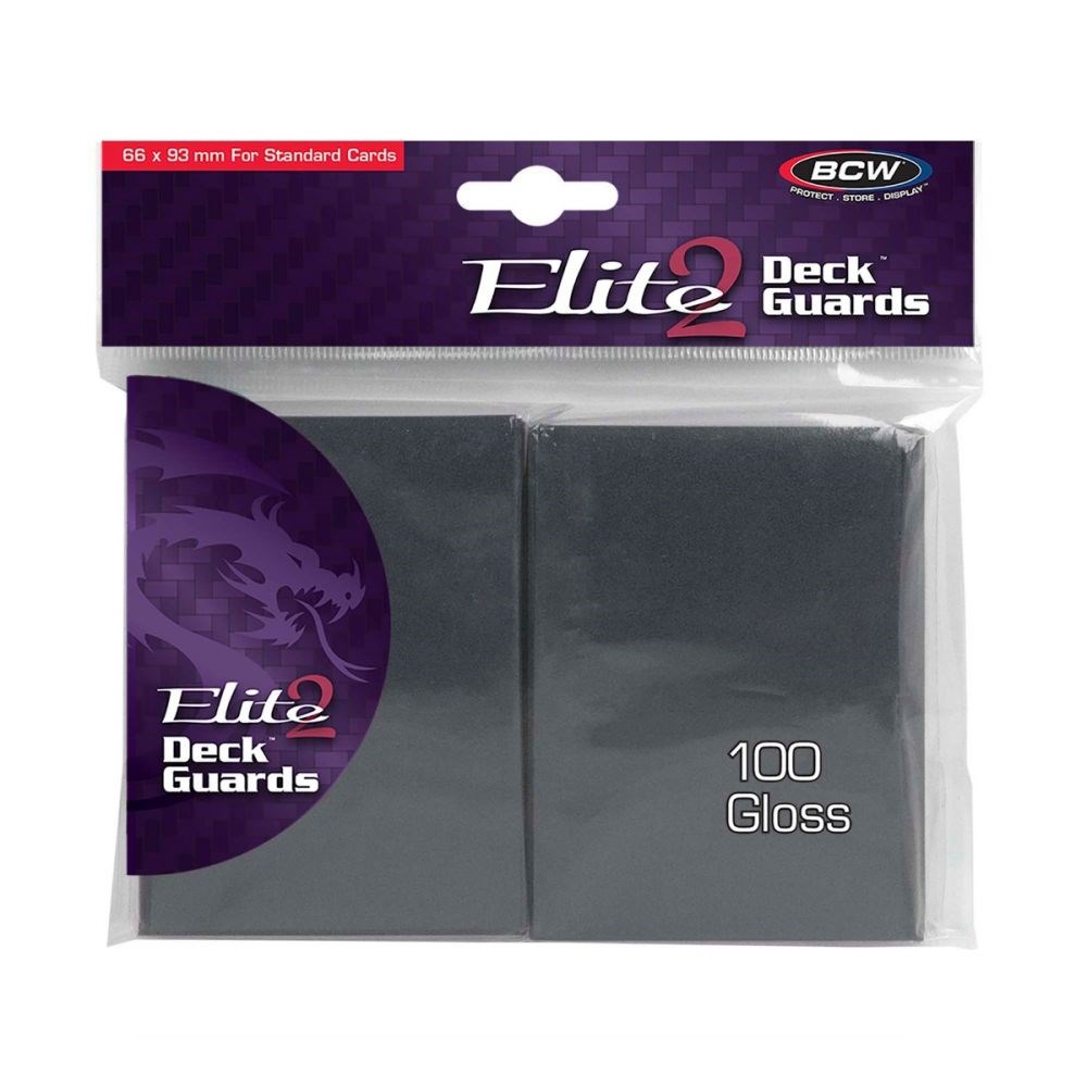 BCW Deck Guard - Double Matte Red Card Sleeves | Acid-Free, Archival-Safe, No PVC | Anti-Glare Matte Finish | Fits Standard 2½" X 3½" Game Cards | Durable Deck Protector Sleeves