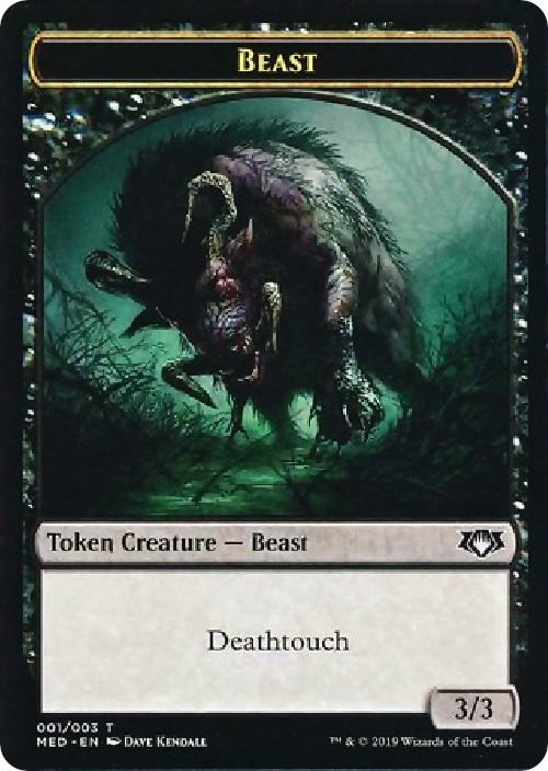 Beast Token - Mythic Edition: War of the Spark - Magic: The Gathering