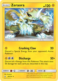Zeraora card artwork