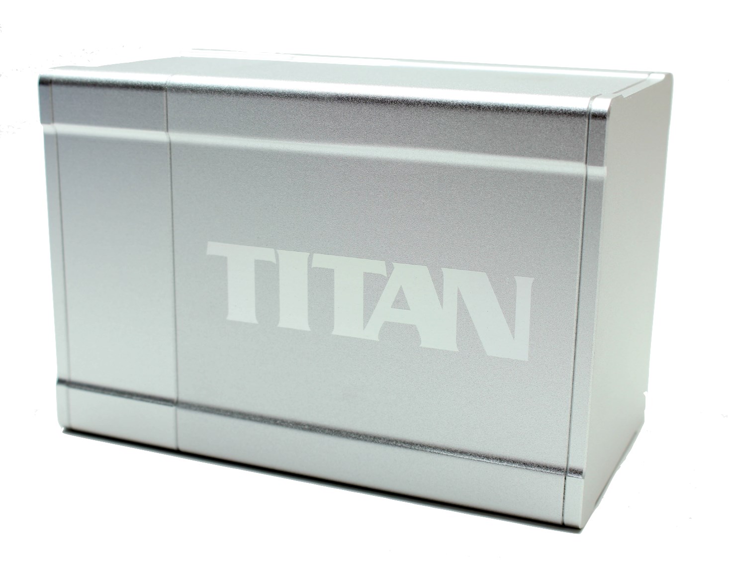 TITAN Deck Box Solid Silver BoxGods Deck Boxes Deck Boxes