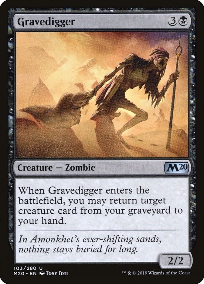 Gravedigger - Core Set 2020 - Magic: The Gathering