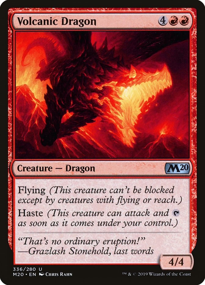 Volcanic Dragon - Core Set 2020 - Magic: The Gathering