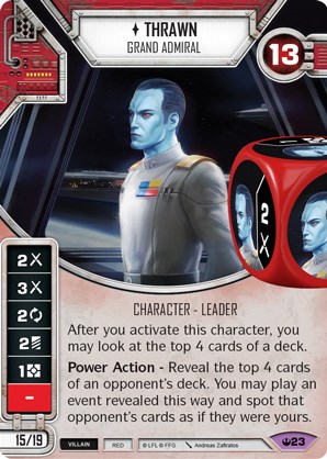 Thrawn - Grand Admiral (Card Only) - Spark of Hope - Star Wars: Destiny