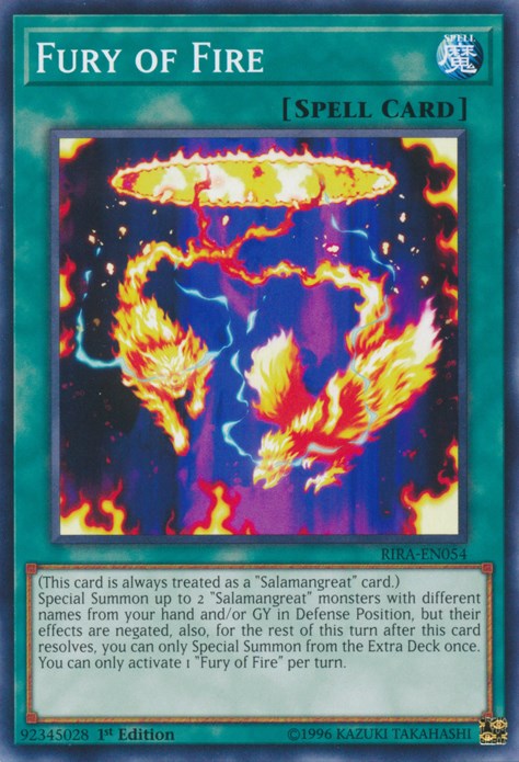 Fury of Fire - Rising Rampage - YuGiOh