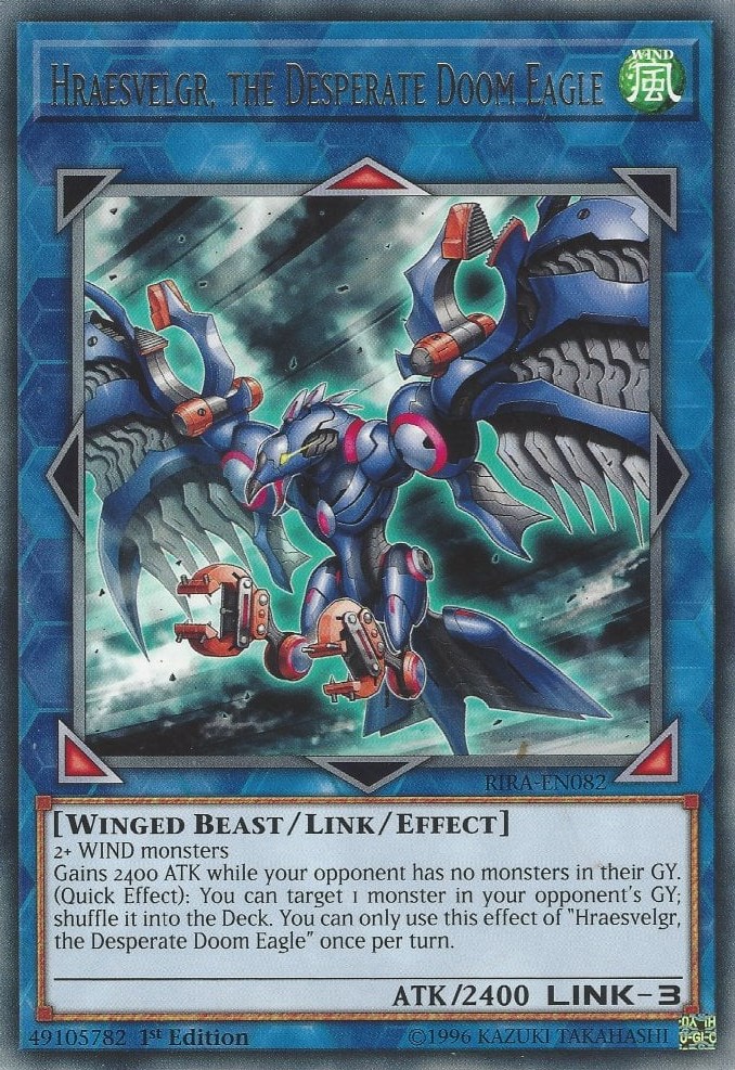 Hraesvelgr, the Desperate Doom Eagle Rising Rampage YuGiOh