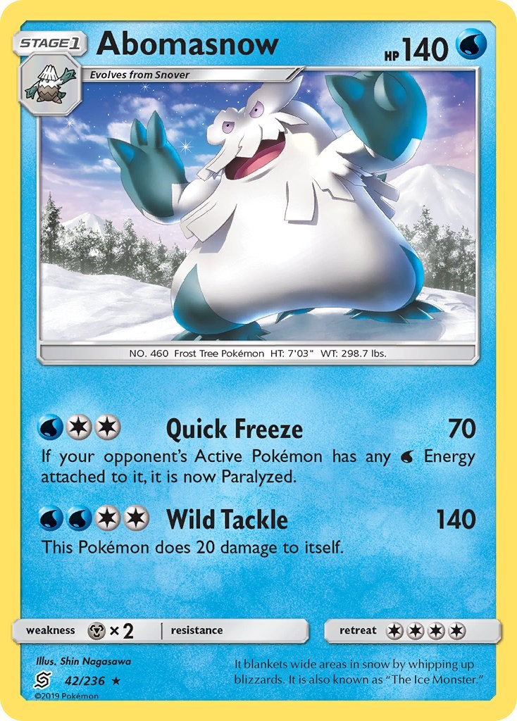 Abomasnow card artwork