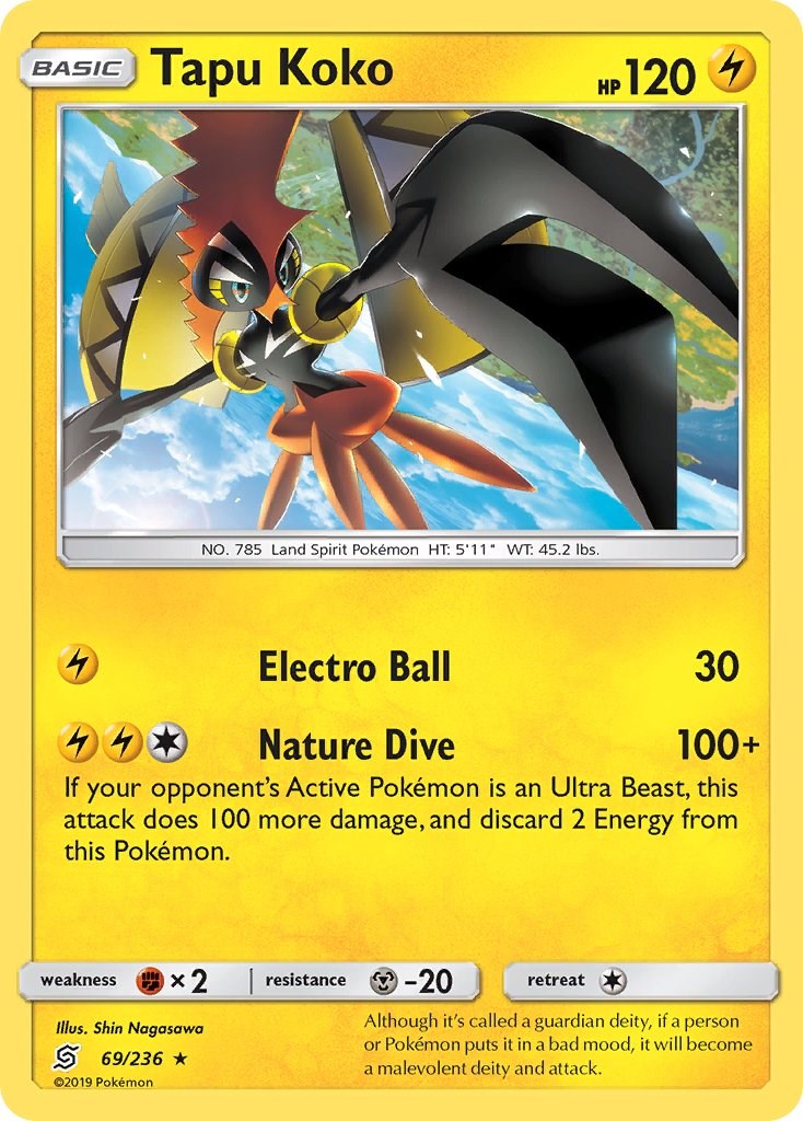 Tapu Koko - SM - Lost Thunder - Pokemon