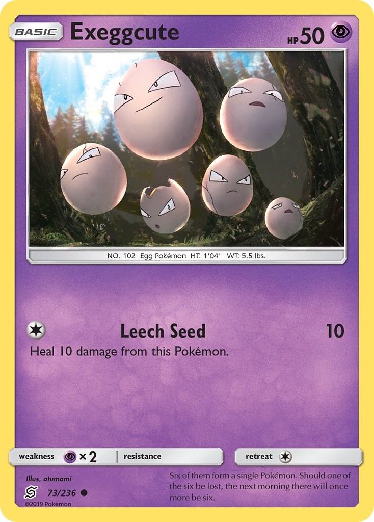 Exeggcute card artwork