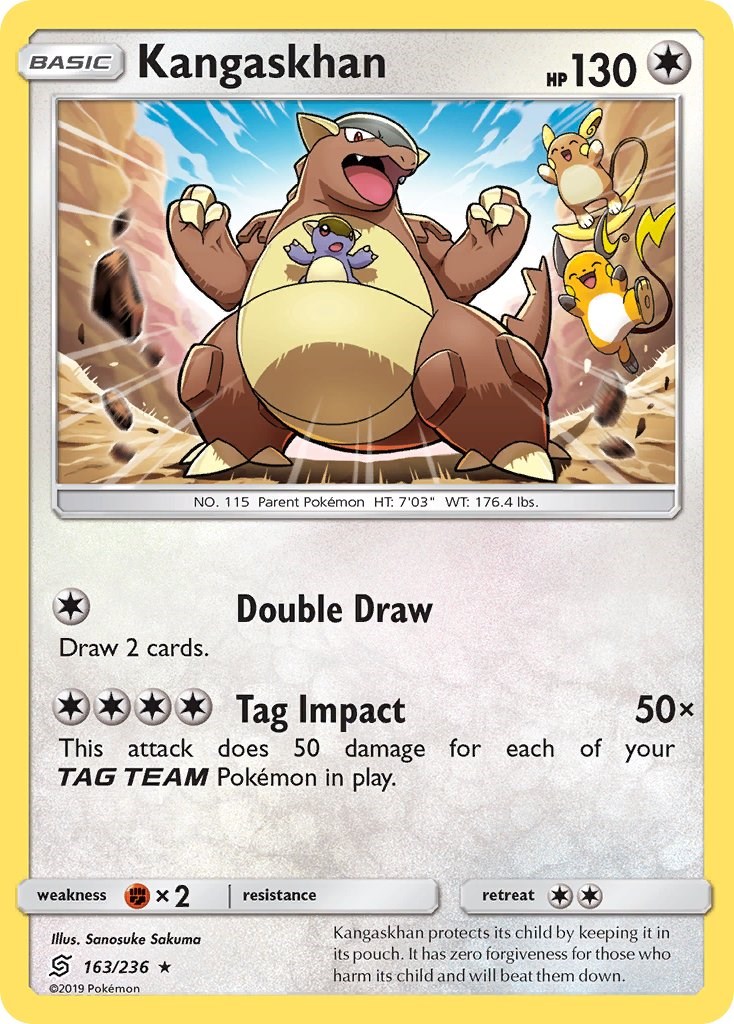 Pokemon TCG - SM10a - 037/054 (R) - Kangaskhan