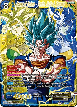 Carte Dragon Ball Z Vegeto Potara - Sangoku Univers