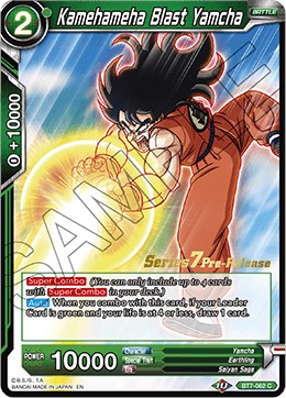 Kamehameha Blast Yamcha - Assault Of The Saiyans Pre-release Cards 