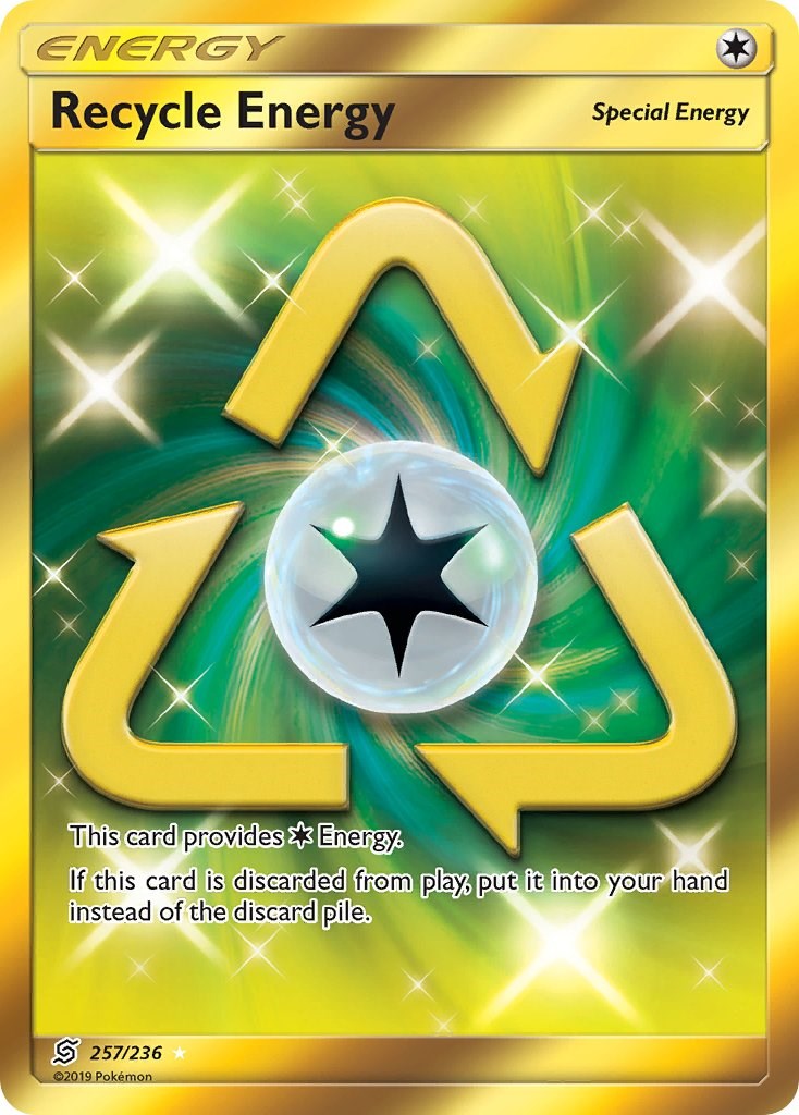 212/236 Uncommon NM-Mint Pokemon SM11 4x Recycle Energy Unified Minds 