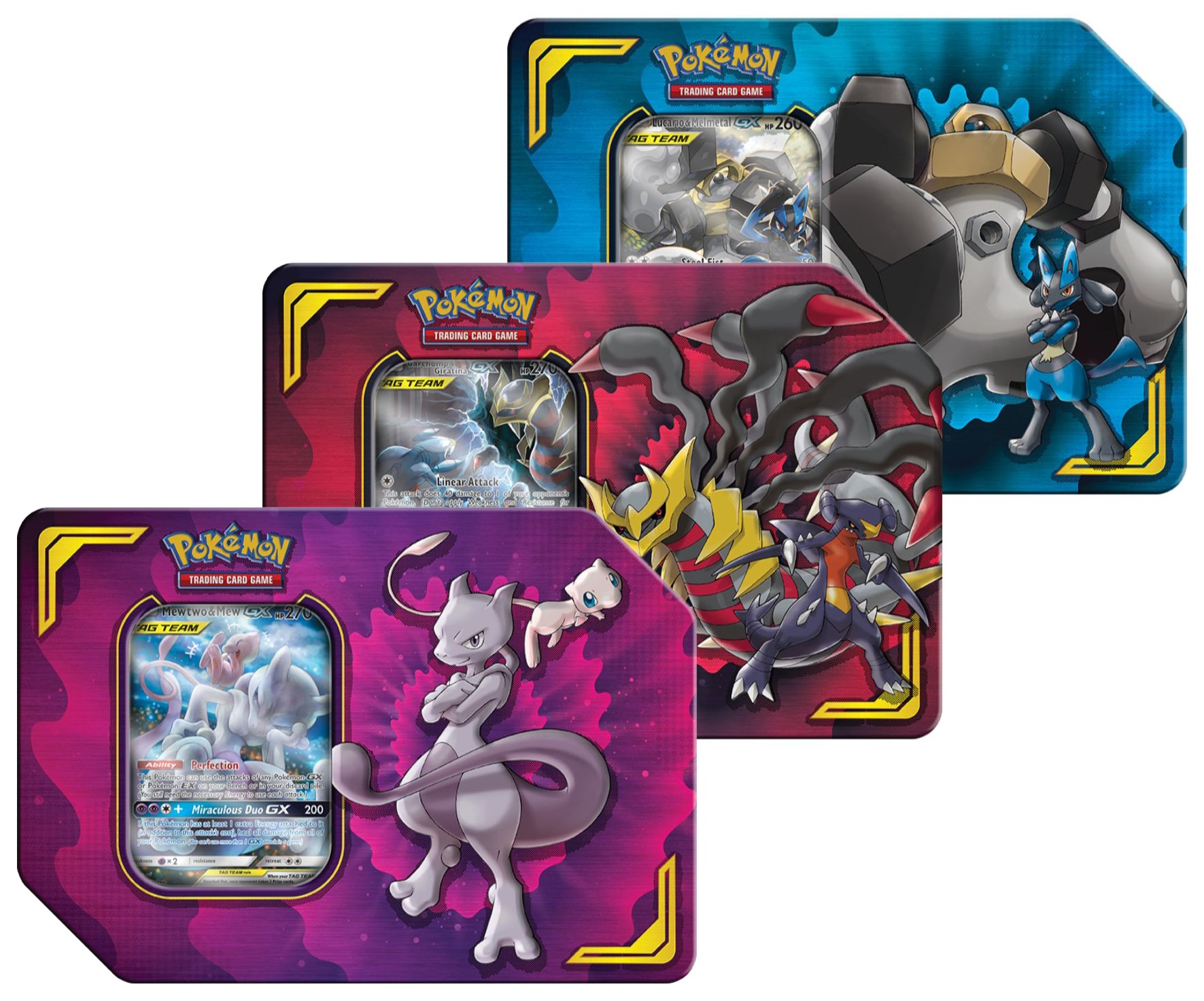 2019 Pokemon TCG Power Partnership Tin Mewtwo & Mew GX - US