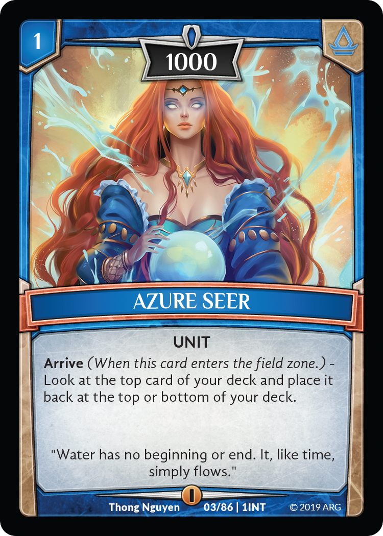 Azure Seer - Intro Decks - 2019 - Argent Saga TCG