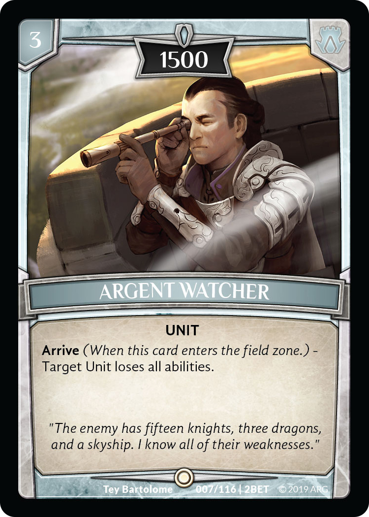Argent Watcher - Betrayal - Argent Saga TCG