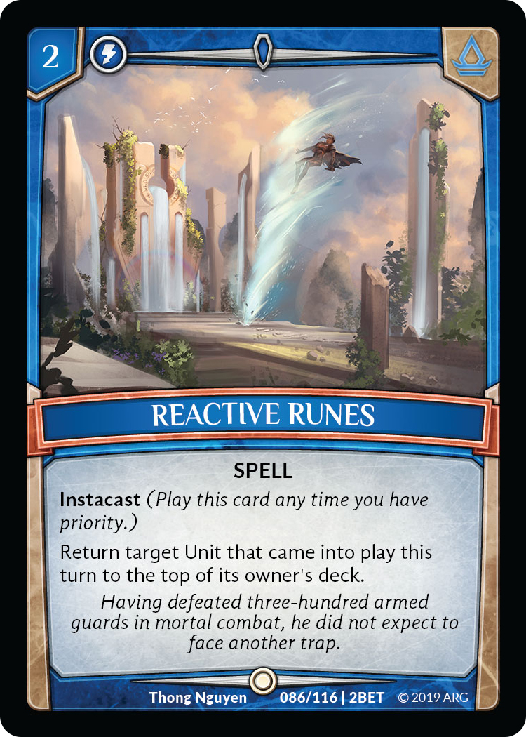 Reactive Runes - Betrayal - Argent Saga TCG