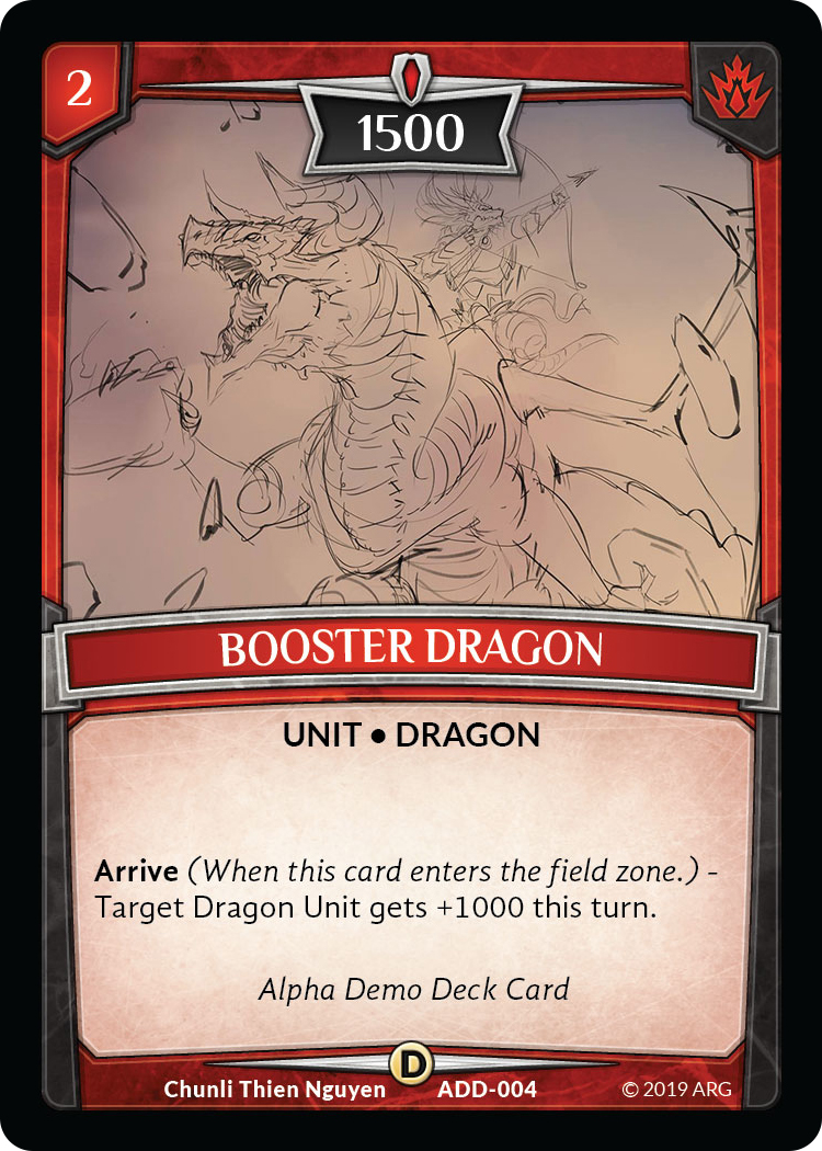 Booster Dragon - Alpha Demo Intro Decks - Argent Saga TCG