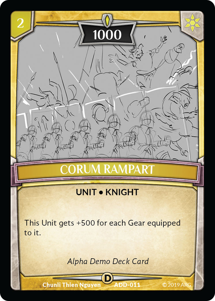 Corum Rampart - Alpha Demo Intro Decks - Argent Saga TCG