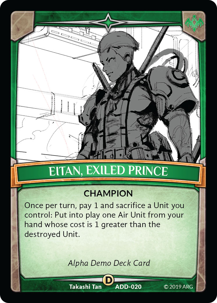 Eitan, Exiled Prince - Alpha Demo Intro Decks - Argent Saga TCG