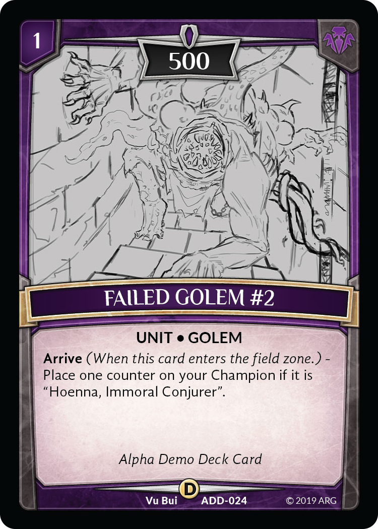 Failed Golem 2 Alpha Demo Intro Decks Argent Saga TCG failed-golem-2-alpha-demo-intro-decks-argent-saga-tcg