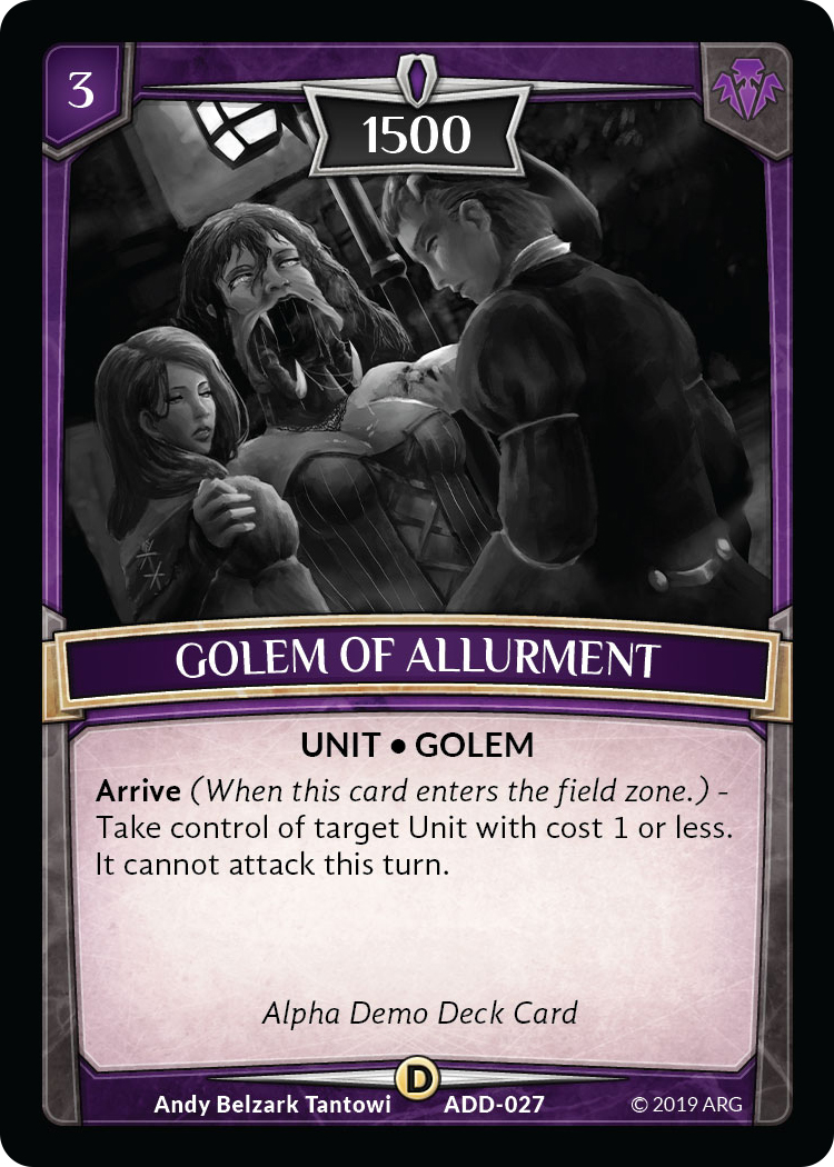 Golem of Allurement - Alpha Demo Intro Decks - Argent Saga TCG