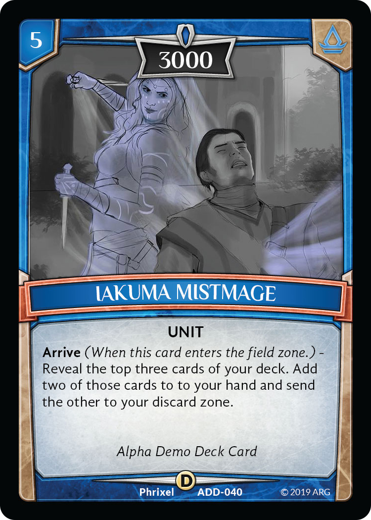 Iakuma Mistmage - Alpha Demo Intro Decks - Argent Saga TCG