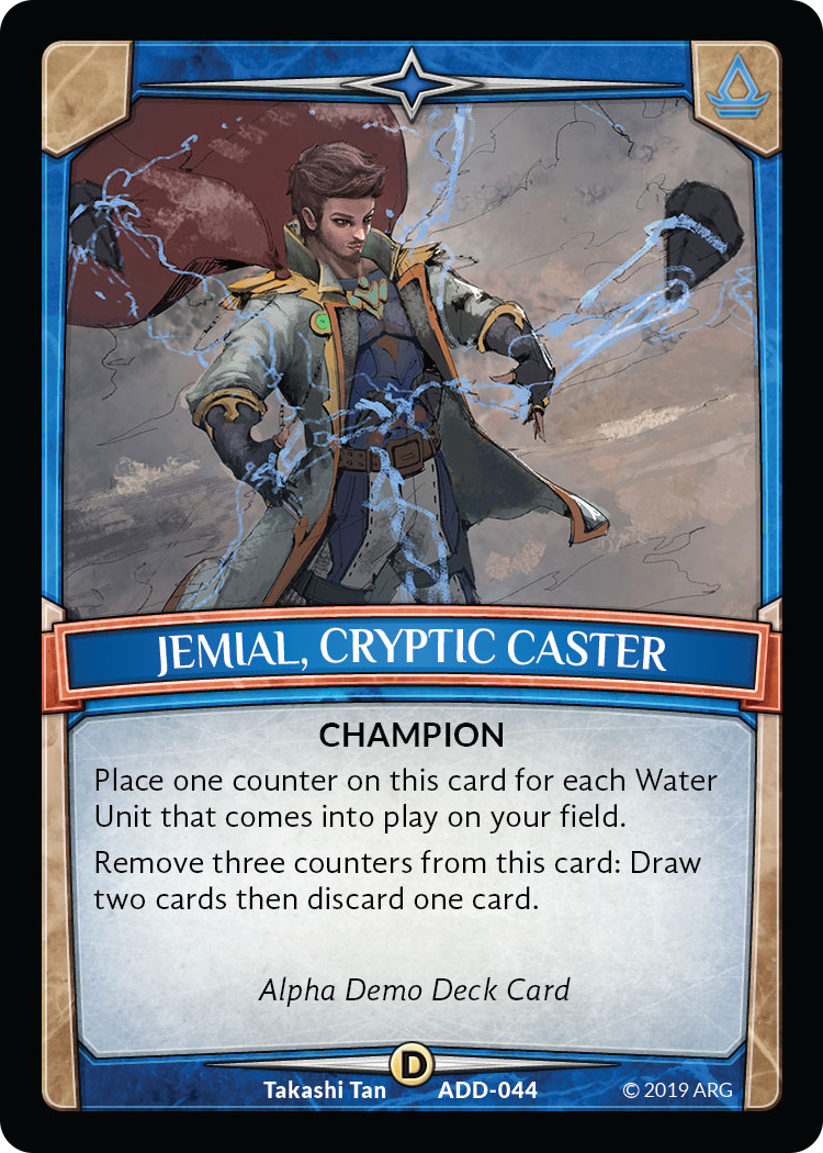 Jemial, Cryptic Caster - Alpha Demo Intro Decks - Argent Saga TCG