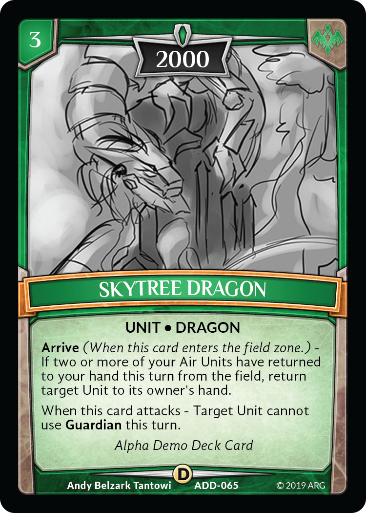 Skytree Dragon - Alpha Demo Intro Decks - Argent Saga TCG