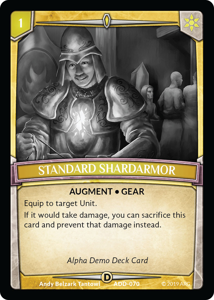Standard Shardarmor - Alpha Demo Intro Decks - Argent Saga TCG
