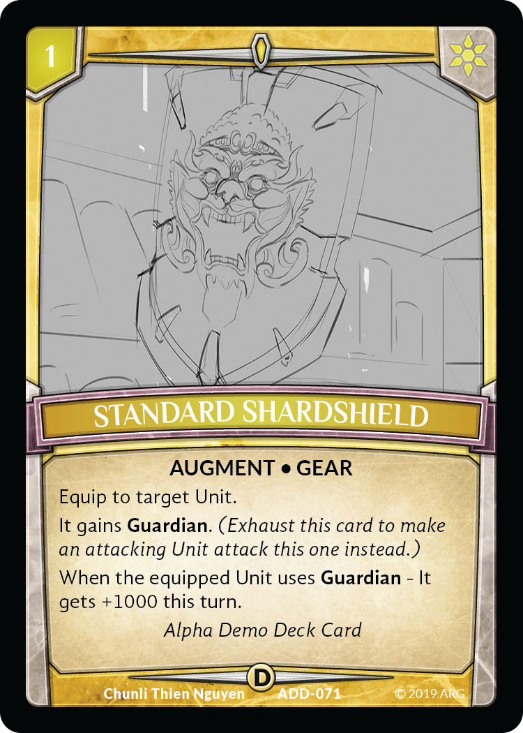 Standard Shardshield - Alpha Demo Intro Decks - Argent Saga TCG