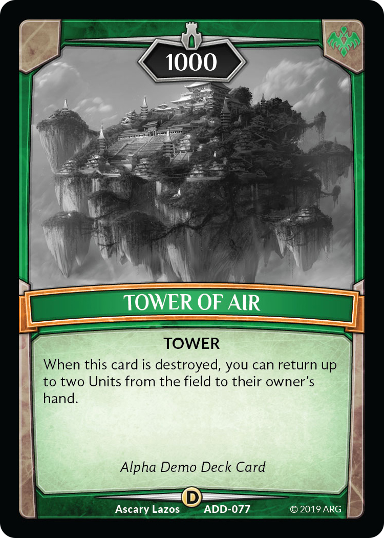 Tower of Air - Alpha Demo Intro Decks - Argent Saga TCG