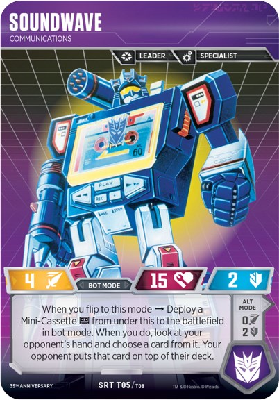 transformers tcg soundwave