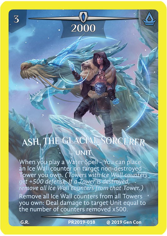 Ash, the Glacial Sorcerer (Gold Metal) - Argent Saga Promos - Argent ...
